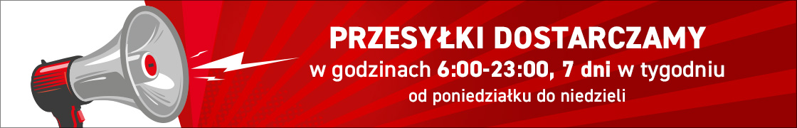 Kierowcy odbierają i dostarczają przesyłki w godzinach 6:00-23:00.